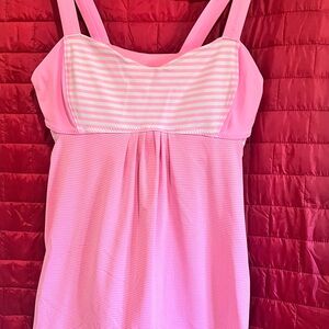 Lululemon Athletica Pink Striped Chemise